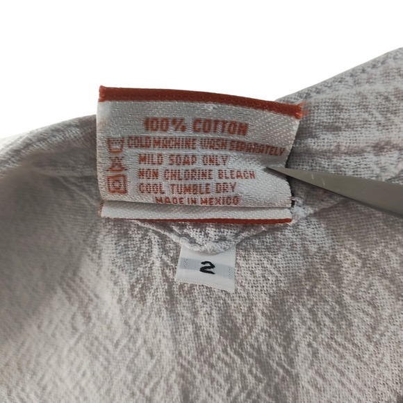 Oh My Gauze Light Gray Allie Cotton Top Asymmetrical Lagenlook Lightweight L XL - Picture 9 of 11